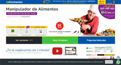Desktop Screenshot of manipulador-de-alimentos.com